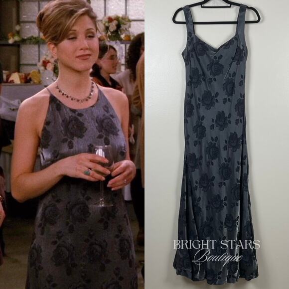 Rare Floral Maxi Dress Alt ASO Rachel Green Friends Floral Sleeveless Vintage - Picture 1 of 8